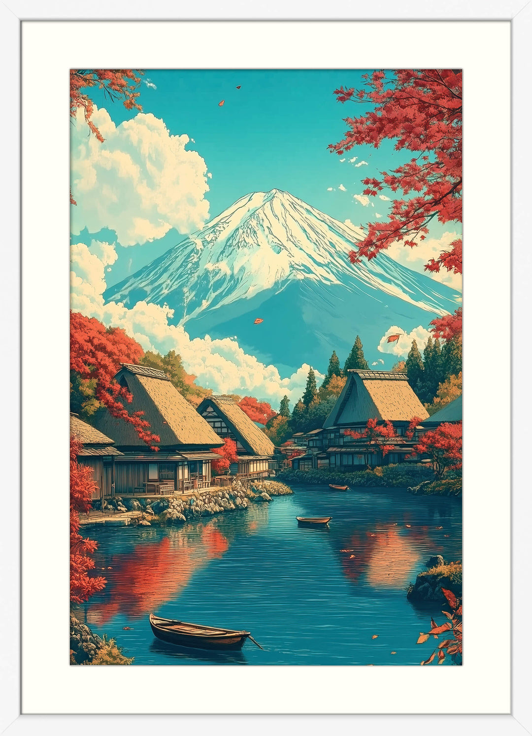 Japanese Lake Print