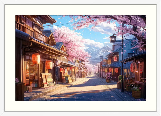 Japanese Street House Print
