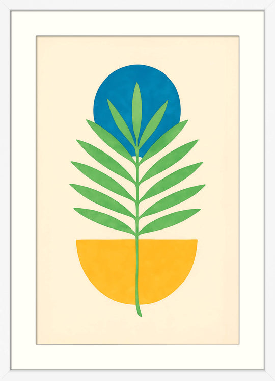 Abstract Botanical Japanese Art