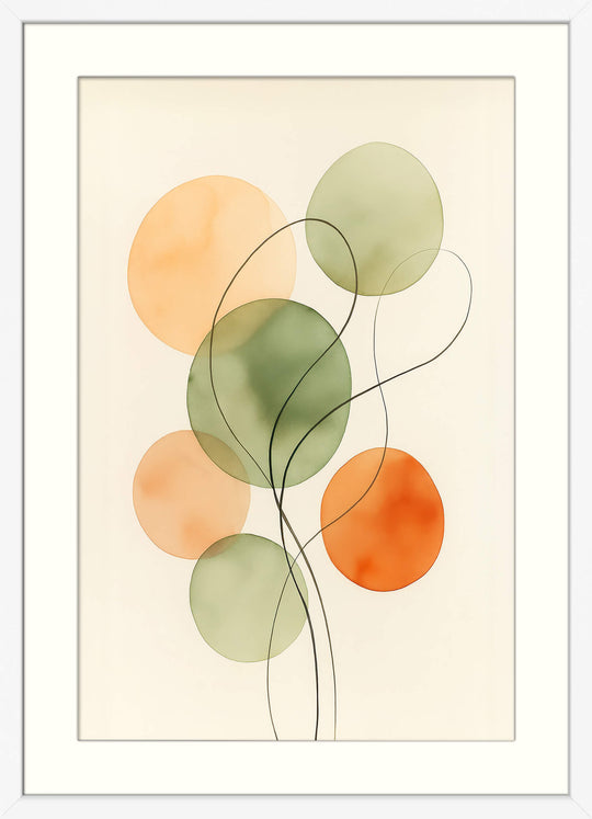 Watercolor Style Geometric Decor