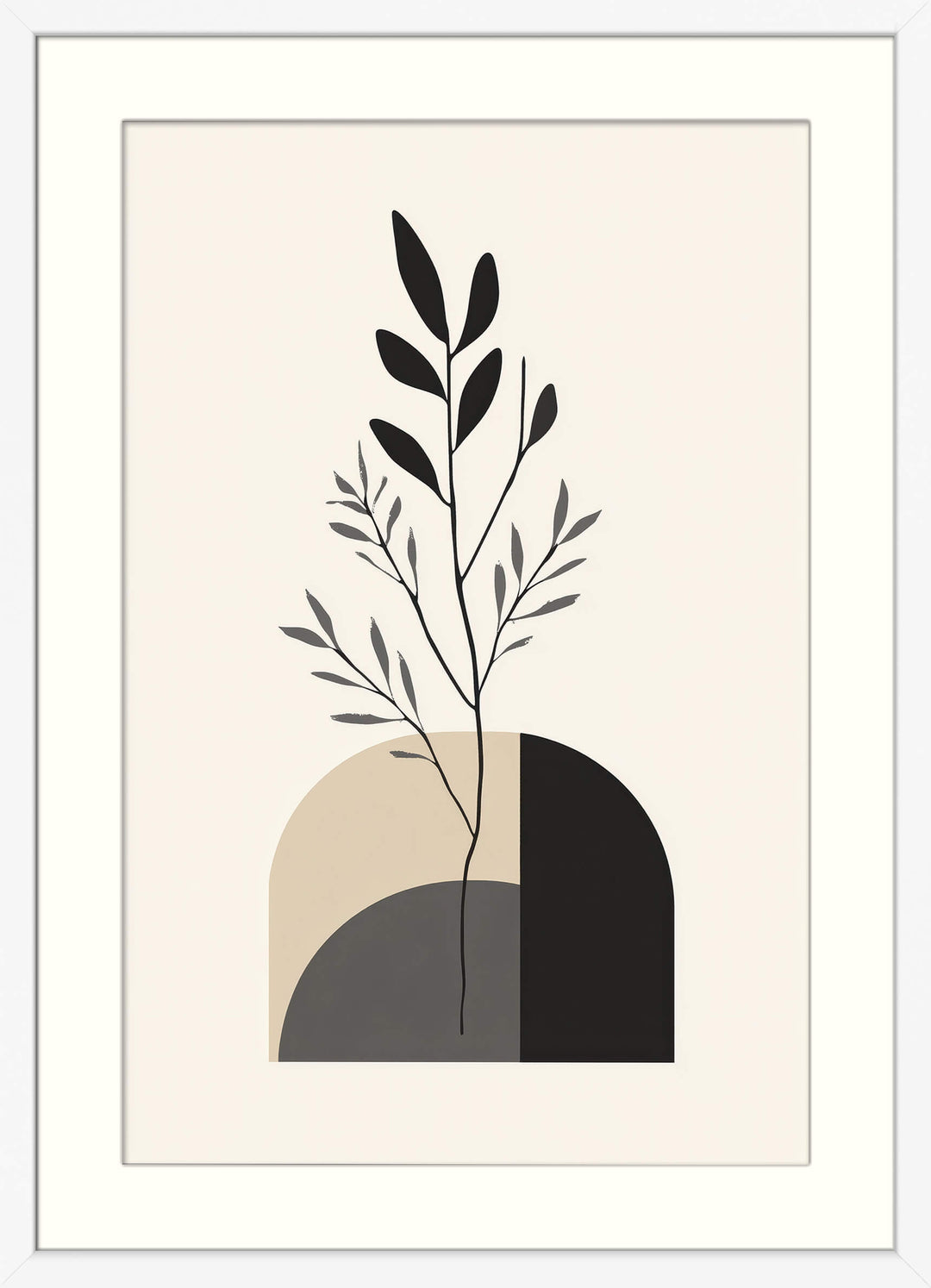 Japandi Botanical Print