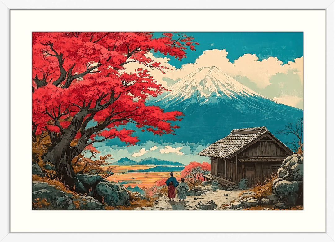 Japanese Mountain Scenery Art