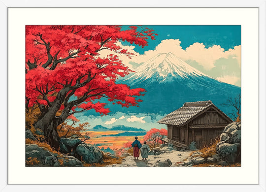 Japanese Mountain Scenery Art