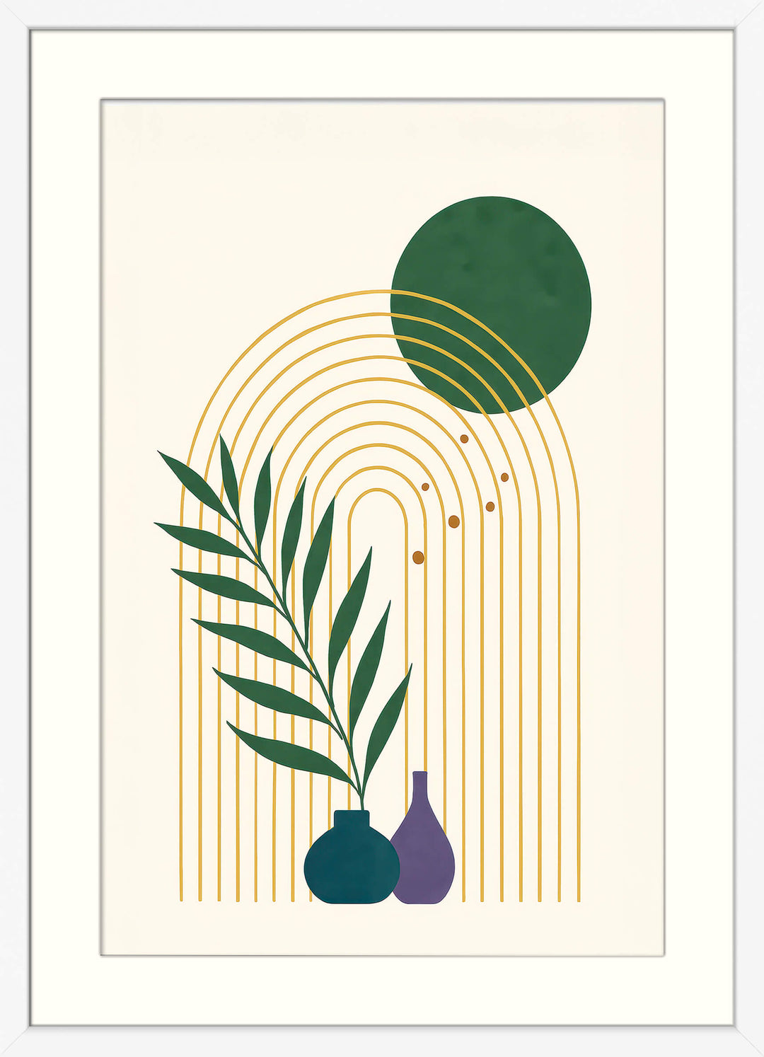 Geometric Botanical Wall Art Print