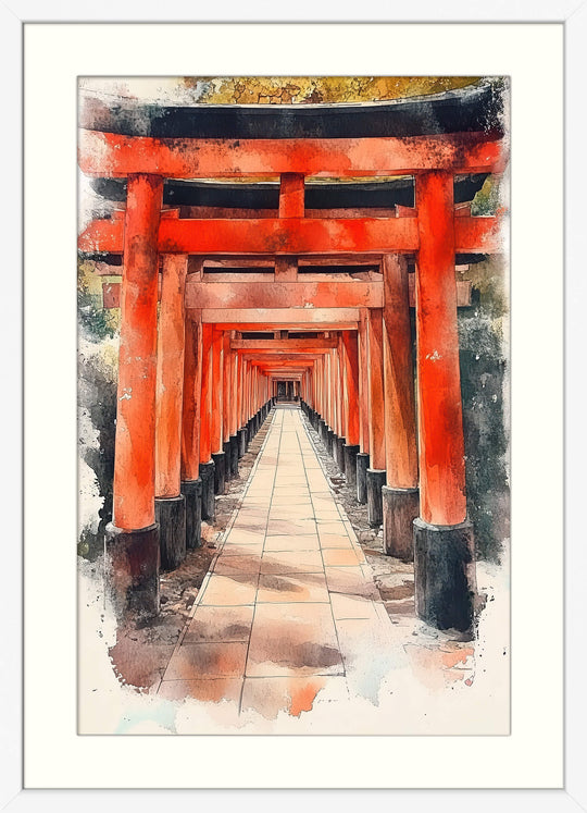 Japanese Torii Gate Wall Art Print