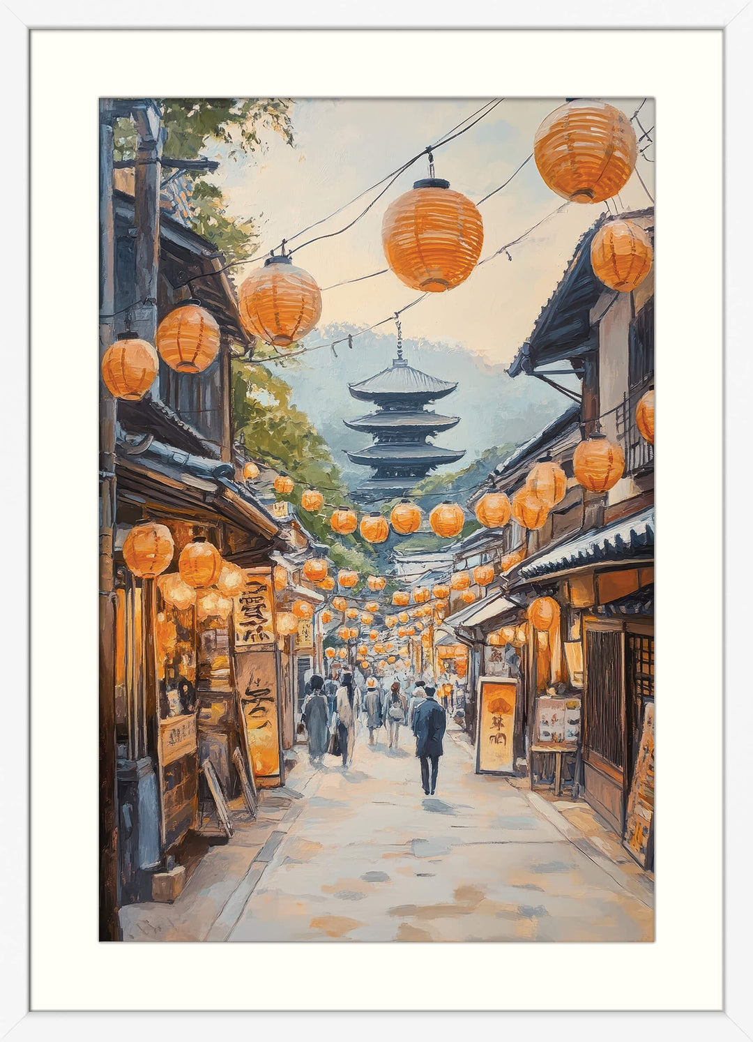 Pagoda Path with Lanterns