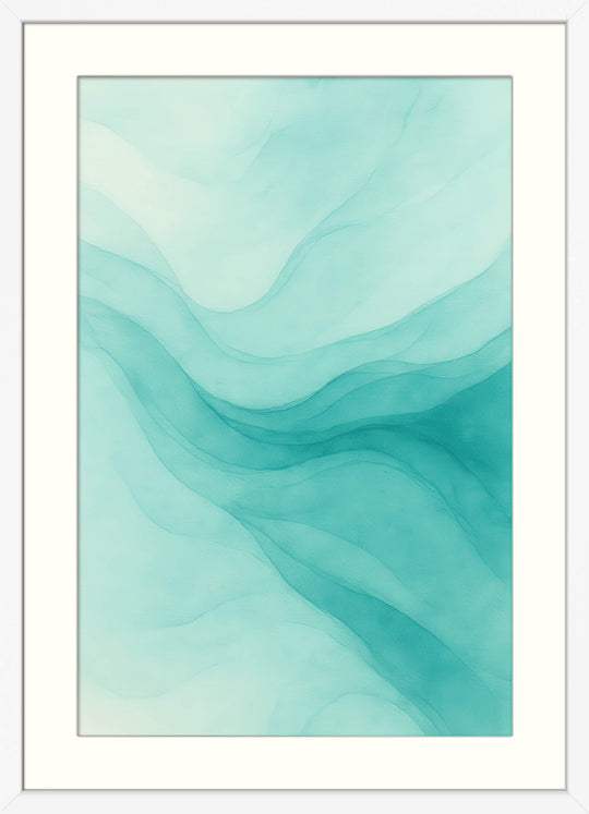 Blue Green Abstract Wall Art