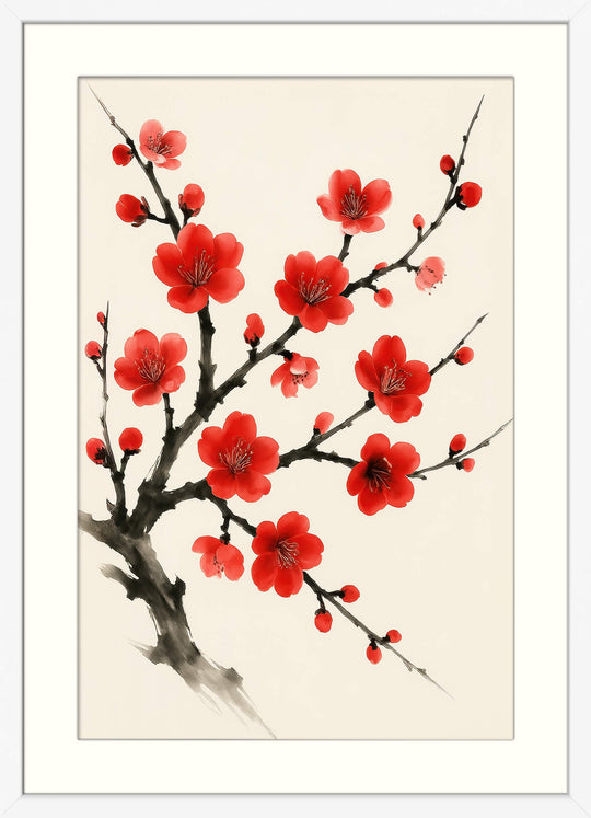 Sumi‑e Blossom Print