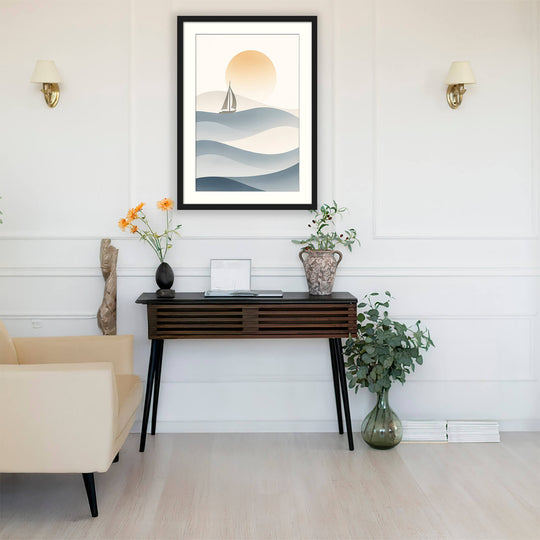 Minimalist Sailboat Wall Art