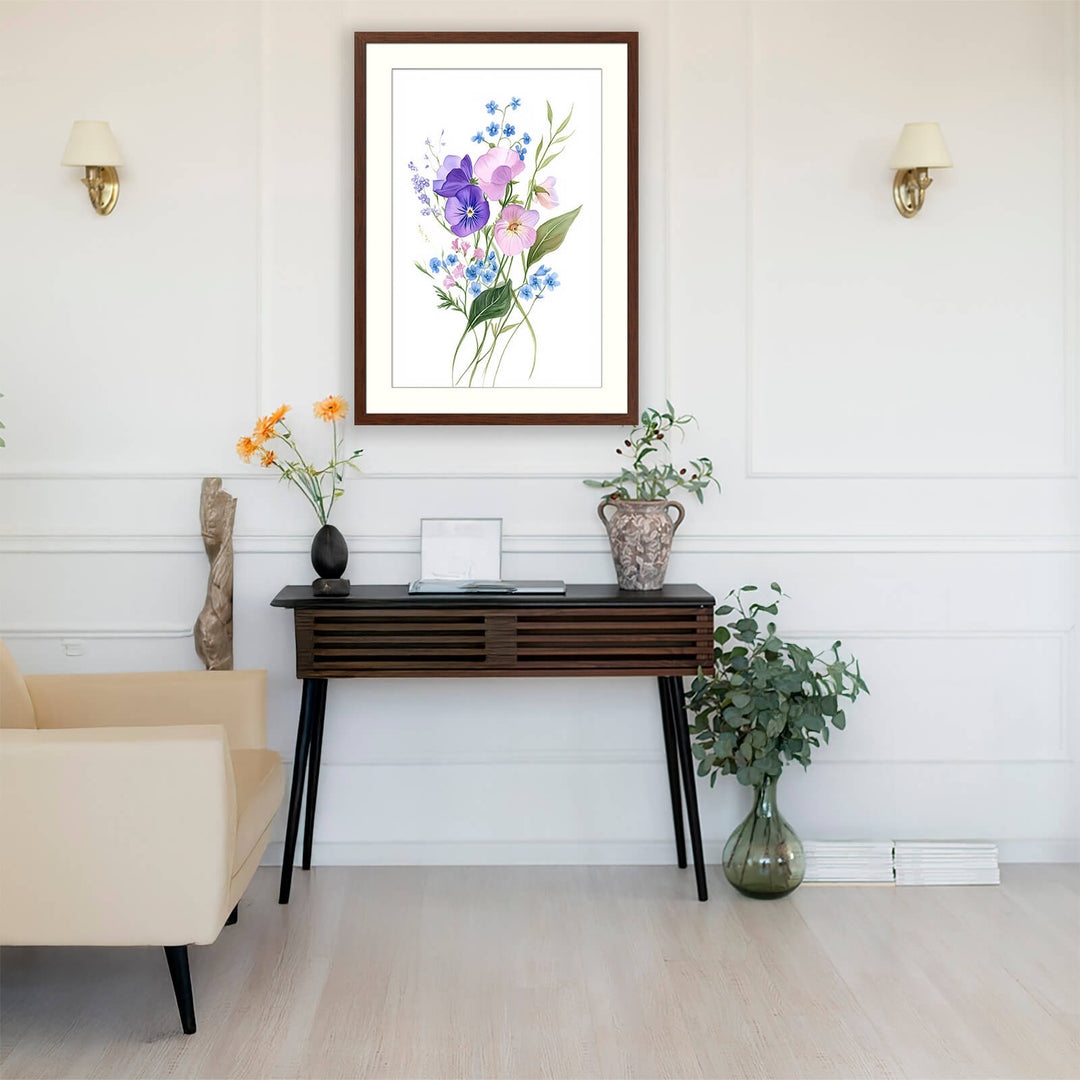Pastel Flower Wall Print